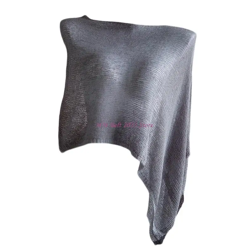 49ME Breathable Cotton Asymmetrical Shoulder Lightweight Shrug Cloth for Bridal