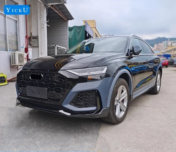 YICKU High Quality Body Kit For Audis Q8 Upgrade RSQ8 Style   Front Bumper Side Skirt Rear  Spoiler PP Material