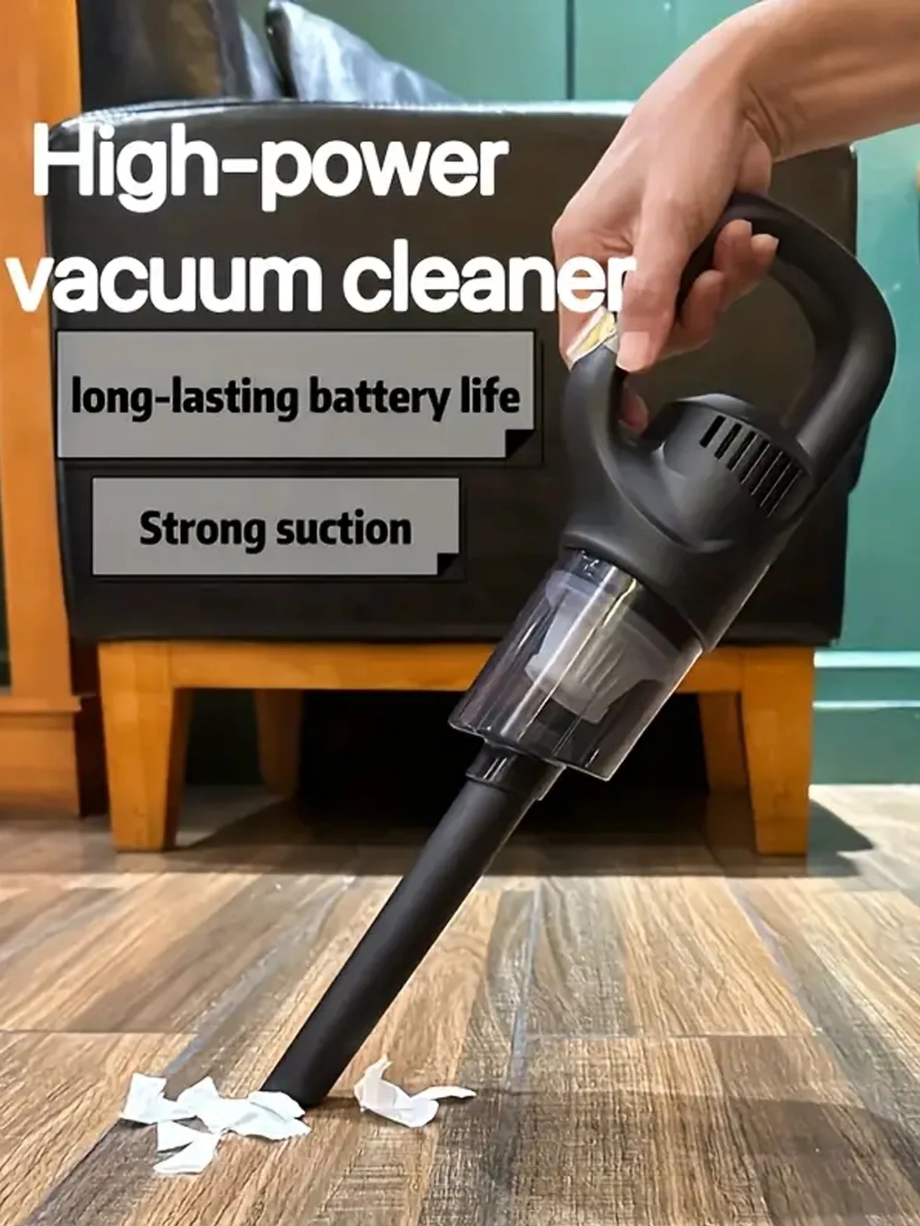 Portable Wireless Car Vacuum Cleaner Chargeable 120w High Power Vacuum Cleaner For Home And Car Dual Use Mini Cleaning JJ2738