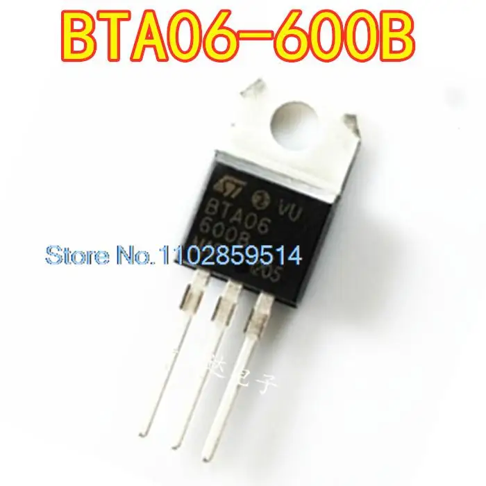 

20PCS/LOT BTA06-600B TO-220 6A 600V