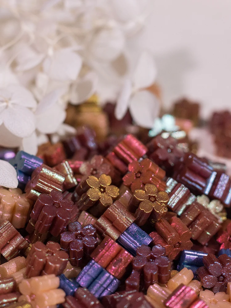 Polarized Pearlescent Cherry Blossom Lacquer Wax Particles Sealing Wax Wedding Lacquer Seal Envelope Sealing Wax