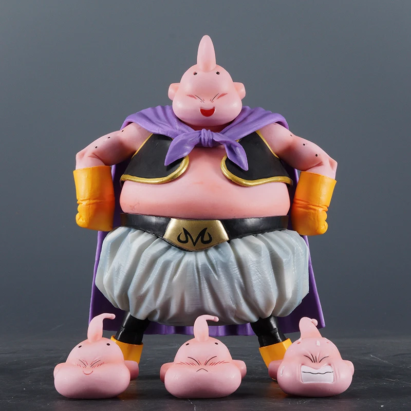 20cm Dragon Ball Z Fat Buu Figure Majin Buu With 3 Heads Boo Pvc Model Dbz Anime Figures Statue Desktop Collectible Kid Toy Gift