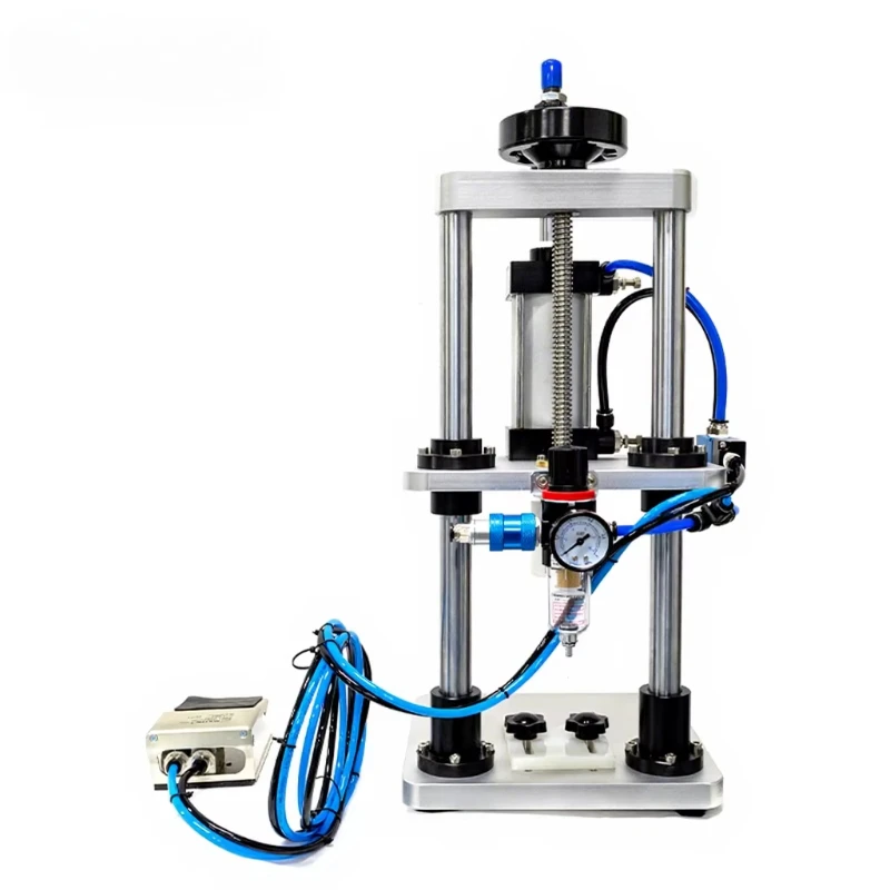 Semi-automatic bottle stopper sealing machine inner cover perfume sleeve crimping and capping machine