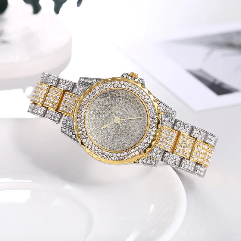 Hot Sale Women Watch Fashion Full Inlaid Rhinestone Quartz Watches Hot Sale Steel Strap Ladies Wristwatches Dropshipping
