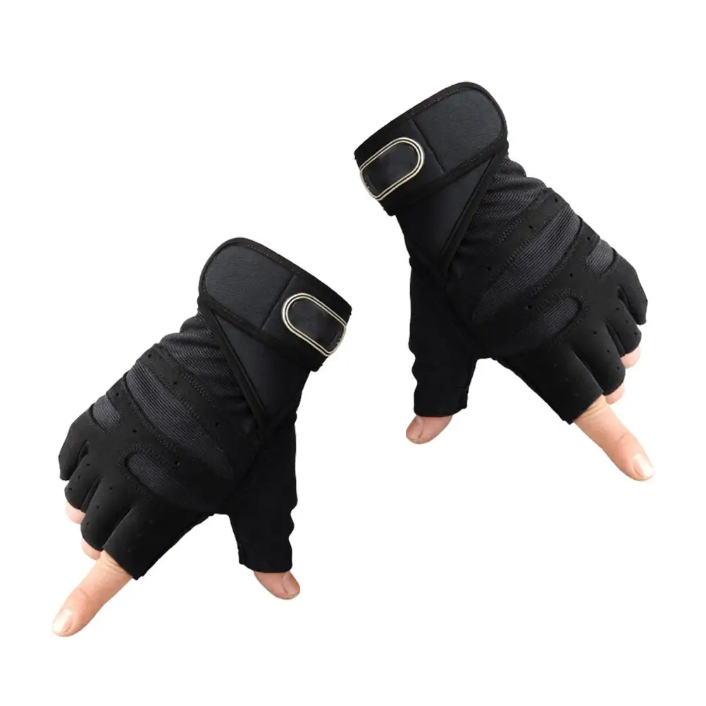 Gants épais antidérapants absorbant les chocs, demi-doigt, tissu confortable, respirant, élastique, Durable, accessoires de Fitness, équitation