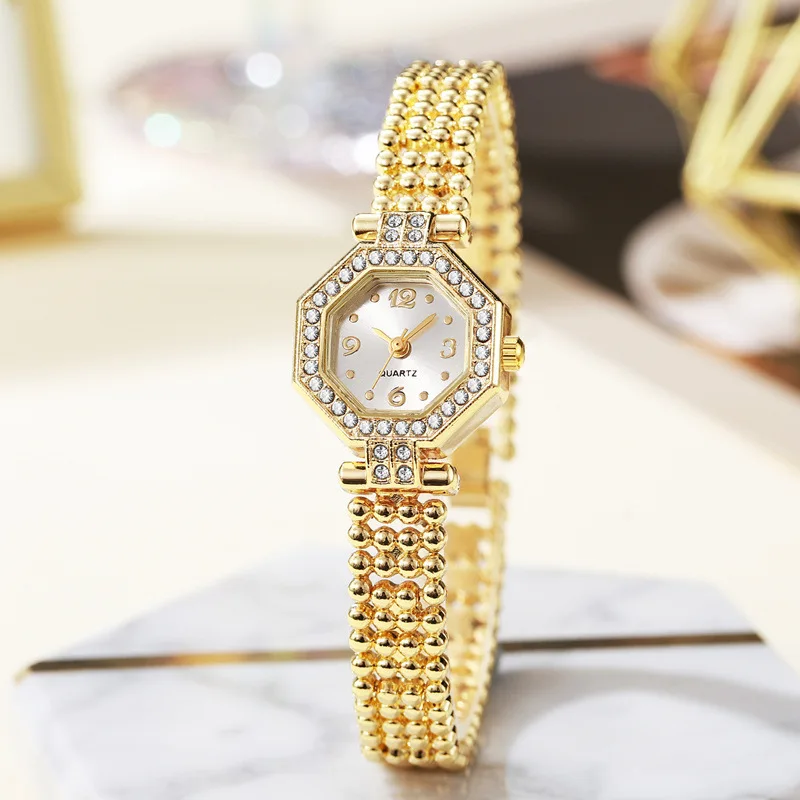

Ladies Watch, Light Luxury High-End Trend Octagon Retro Temperament Quartz Watch