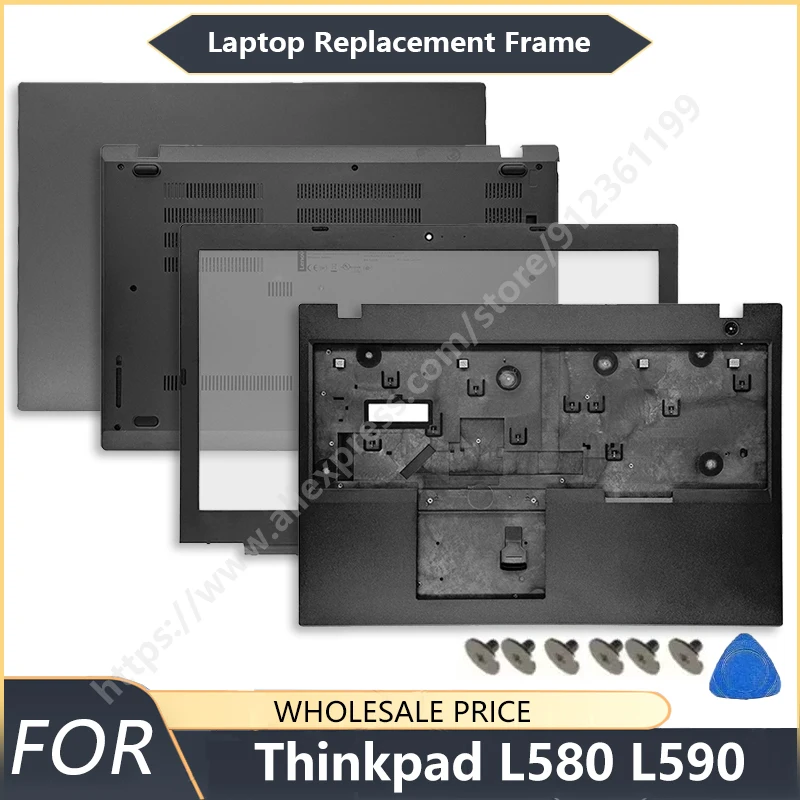 

New For Lenovo Thinkpad L580 L590 Laptop LCD Back Cover/Front Bezel/ Upper Palmrest/ Bottom Case/ Hinges