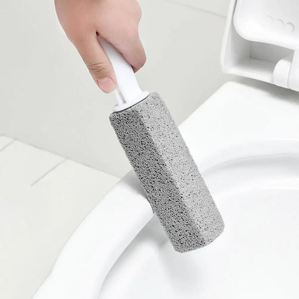 Toilet Bowl Pumice Stone Cleaning Brush Limescale Remover With Handle Bathtub Swimming Pool Pumice Stone Cleaner Grout Scrubber