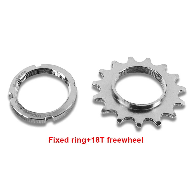 Fixie Bike Freewheel Sprocket Fixed Gear Ratchet, Single Speed Cassette, Fixed Ring, Bicycle Parts, 13T, 14T, 15T, 16T, 17T, 18T