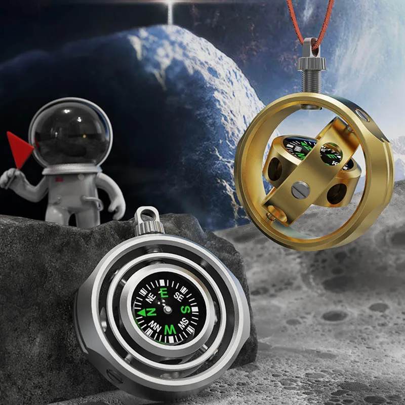 1 pièces nouvelle boussole extérieure Antistress Gyro Fidgeting jouets pour adulte Portable main Spinner jouets sensoriels Fidget Spinner jouets cadeaux