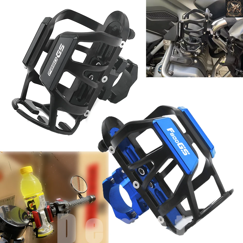 Logo For BMW F800GS F850GS GS 850 800 Beverage Water Bottle Drink Cup Holder Bracket Mount Alloy Supplies Equipments Accessories