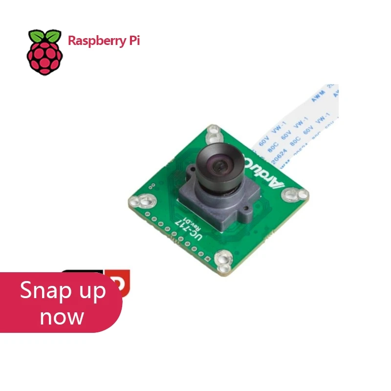 Arducam IMX296 1.58MP Mono Global Shutter Camera, M12 Lens Raspberry Pi Machine Vision Module
