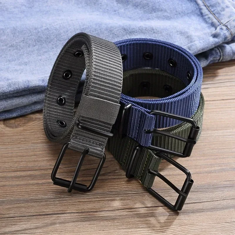 2PC New Men's Super Durable Nylon Belt With Quick Release Buckle Suitable for Daily Workwear Versatile for Both Men and Women ﻿