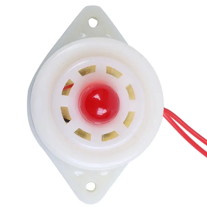 AB46-6X BJ-3 AC220V Industrial LED Blinker Red Alarm Siren Buzzer 100Db White