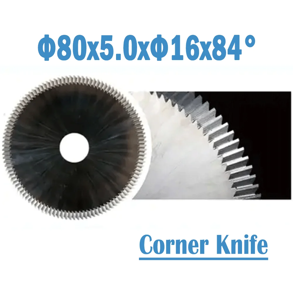 Φ80x5.0xΦ16x84° Key Machine Cutter HSS M35 Corner Knife Suitable For Keyline carat/JMA BERNA/VIENNA/SARATOGA BlockA/Bravo POKER