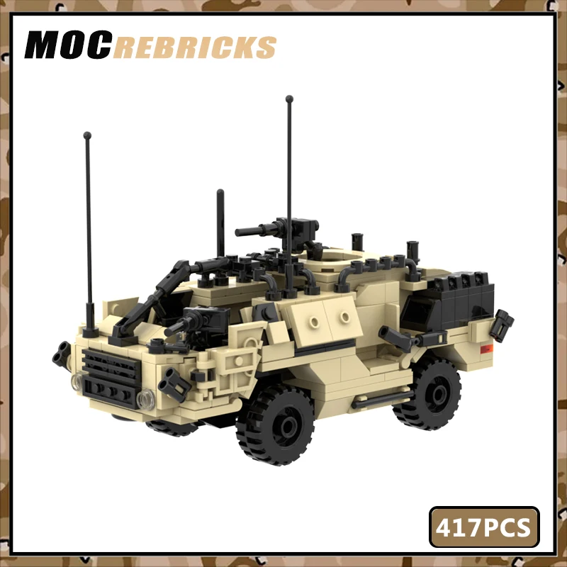 

Военный разведный транспорт, шакал MWMIK MOC, строительный блок, переносной человек, образовательная модель «сделай сам», игрушка, кирпич, подарки