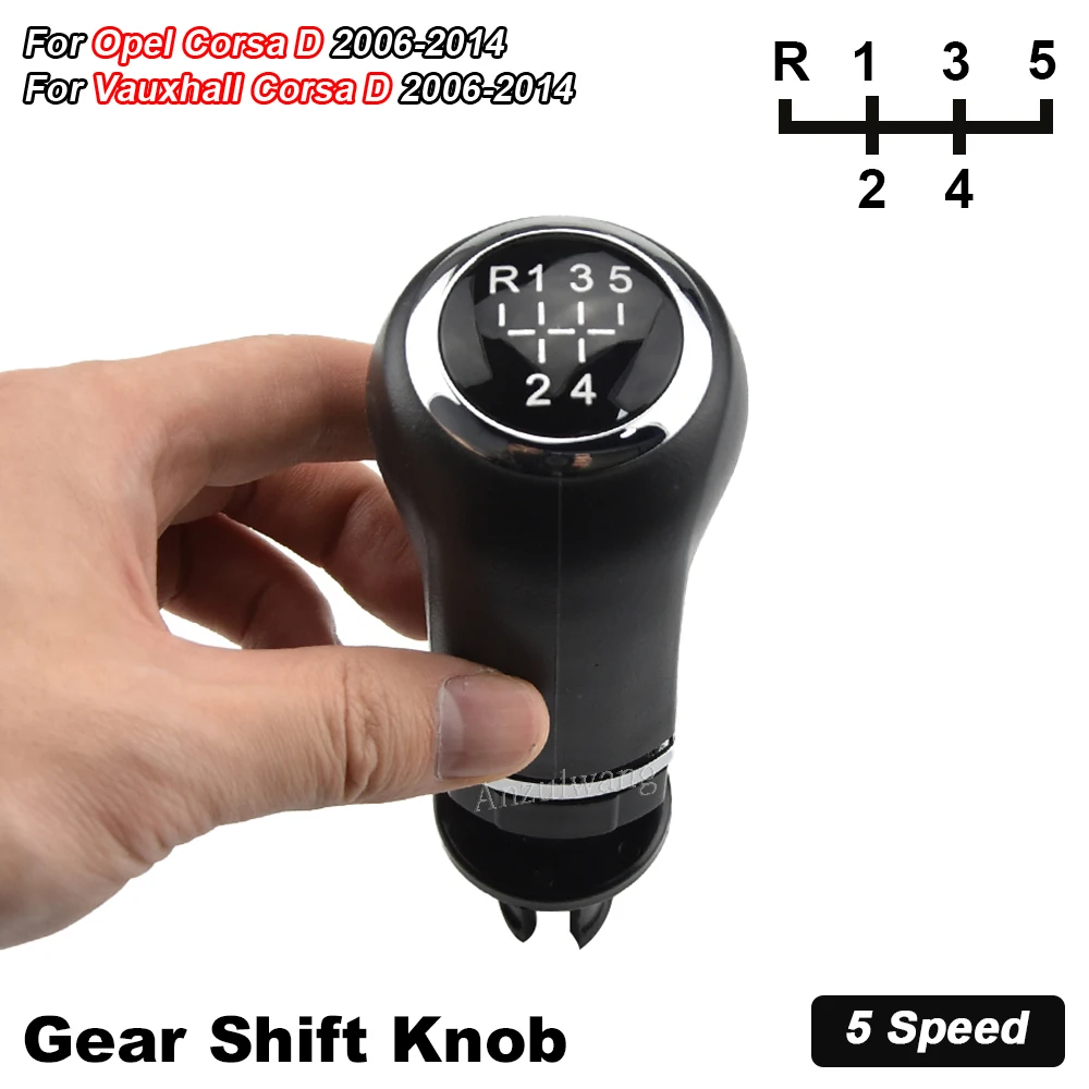 

5 / 6 Speed Car Shift Gear Knob With Leather Boot For OPEL VAUXHALL CORSA D 2006 2007 2008 2009 2010 2011 2012 2013 2014