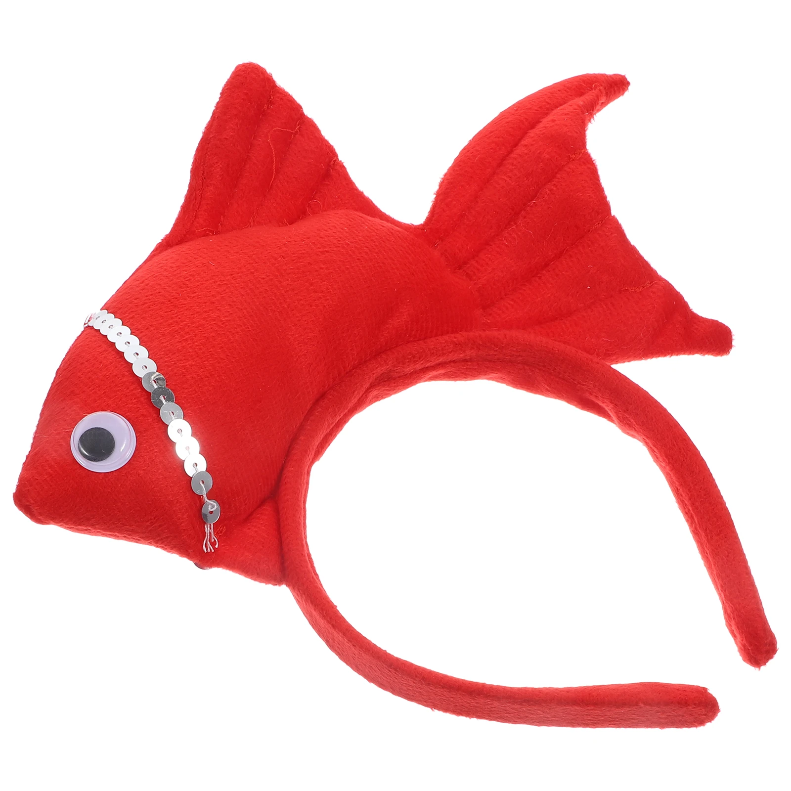 

Goldfish Headband Kids Costume Halloween Cosplay Animal Headdress Red Toddler Durable Premium Lifelike Unisex Adults Children