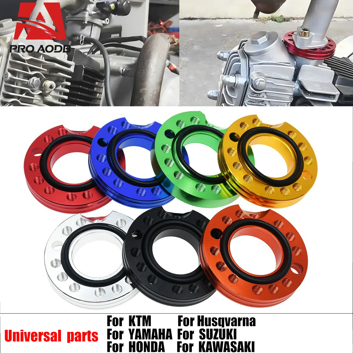 

Motorcycle ATV Universal 28mm Carb Carburetor Flange Spinner Plate Adaptor Inlet Manifold Adjuster For Honda Kawasaki Yamaha