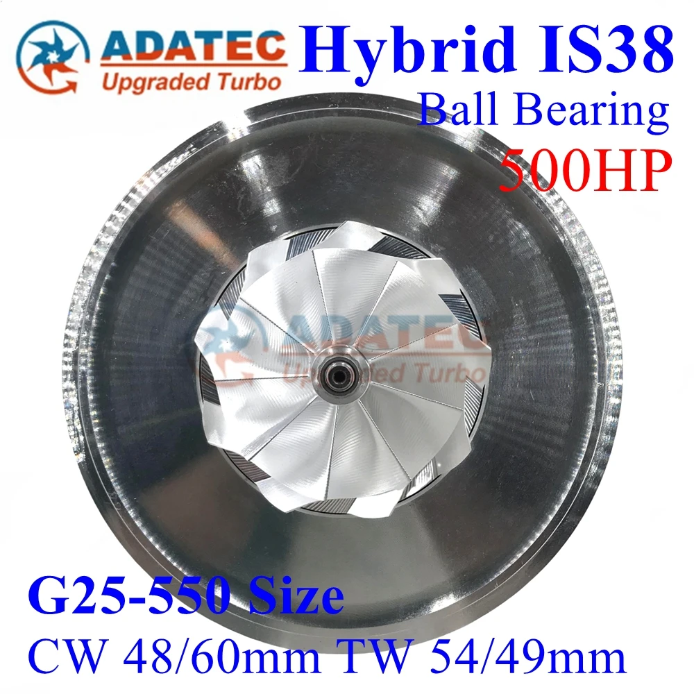 

IS38 Hybrid Turbo Upgrade 500HP Ea888 Gen3 CHRA G25-550 Size for Audi S3 Skoda VW Golf VII 2.0 TSI GTI Car Cartridge 06K145722H