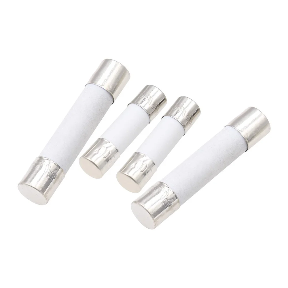 10pcs 5*20mm 6x30MM Ceramic fuse tube Quick break 250V fuse 0.5A 1A 2A 3A 5A 8A 10A 15A 20A