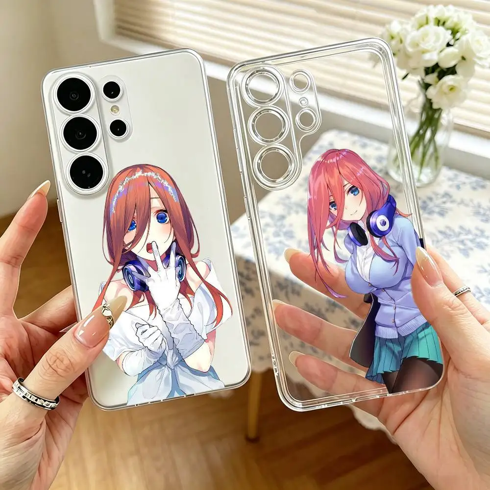

The Quintessential Quintuplets Miku Nakano PhoneCase For SamsungS25,S24,S21,S22,S23,S30,Ultra,S20,Plus,Fe,Note10,9,5GTransparent