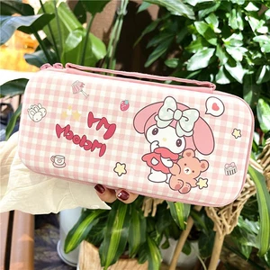 Sanrios Aksesoris Kuromi Hellokittys Tas Penyimpanan Pochacco Mymelody untuk Nintendo Switch Penutup Casing Pelindung Portabel Anime 6 casing nintendo switch kuromi penjualan terbaik - №
