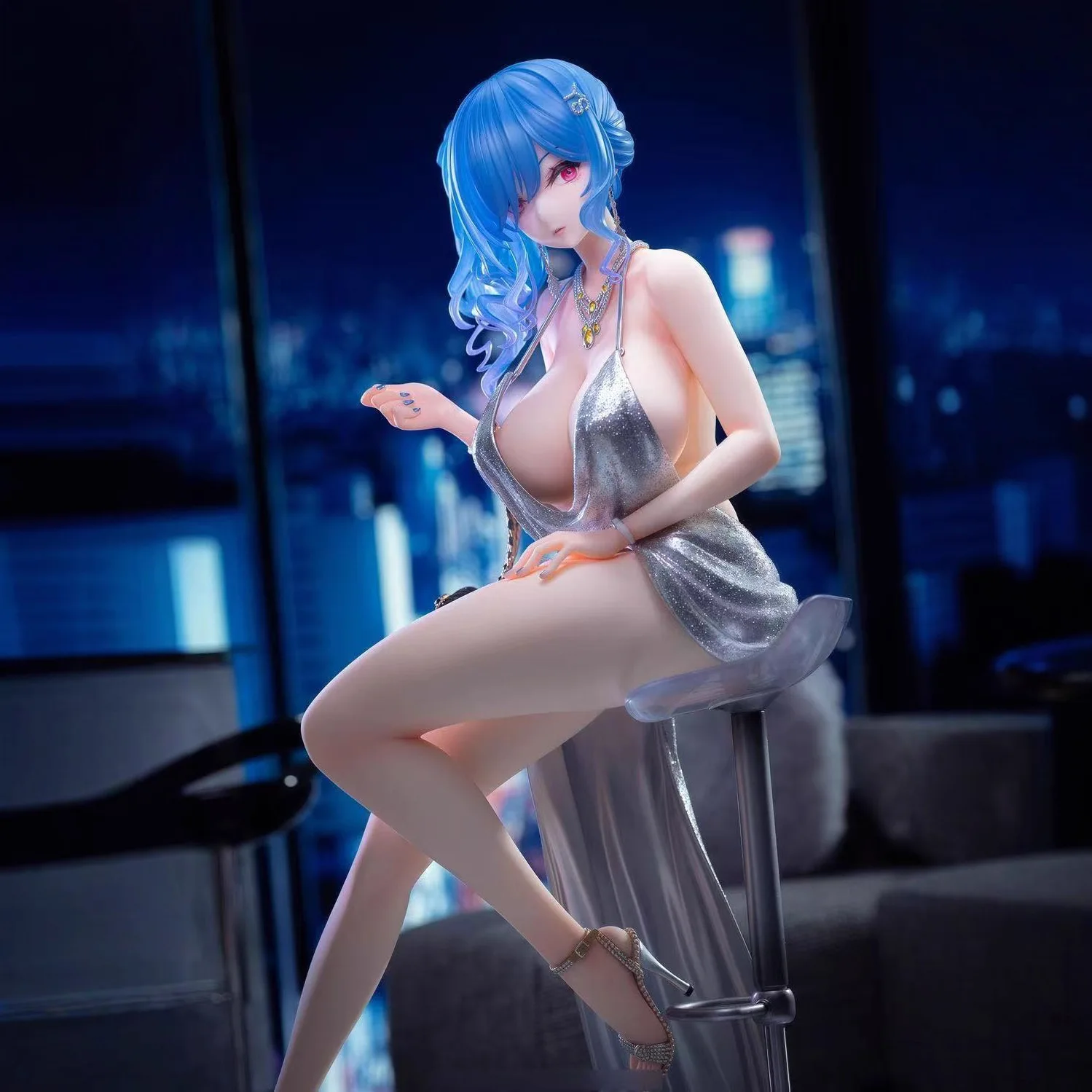 

Azur Lane St. Louis Anime Figure 28cm Seated Pose Evening Dress Version Collectible Statue for Desktop Decoration Gift