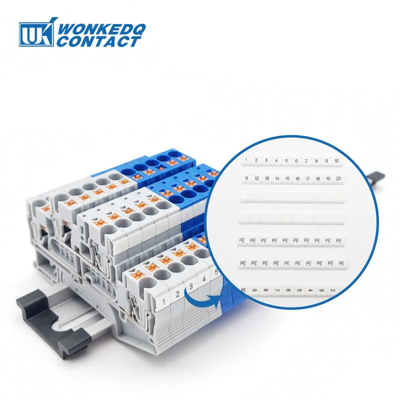 5pcs PTTB4-HESI doppel ebenen sicherungs halter klemmen block din rail 4mm ² 4 drähte stecker pttb 4-hesiled 5*20mm sicherung 24v/220v led – Detail 7