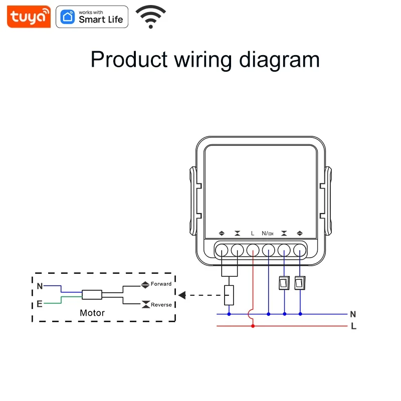 Tuya WiFi Curtain Switch Module - Smart Control for Electric Roller Shutter Blind Motor (Alexa/Google Home/Alice Supported view 6