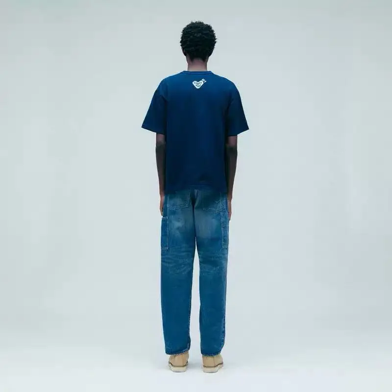 Human Made Indigo Dye Duck T-Shirt, Blue Dye Tee for Men Women 26SS