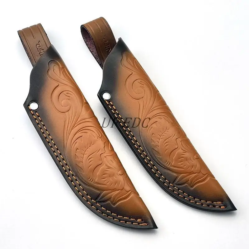 Sheaths/Holsters Head Cowhide Sheaths Leather Sheaths Knife Pants Outdoor Small Straight Knife Holsters