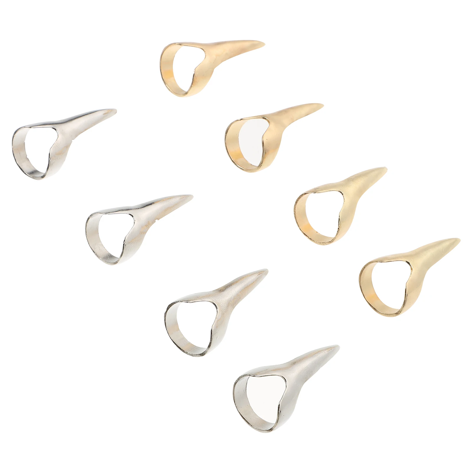 8 Pcs Nail Ring Halloween Decor Rings Party Props for Finger Accessory Festival