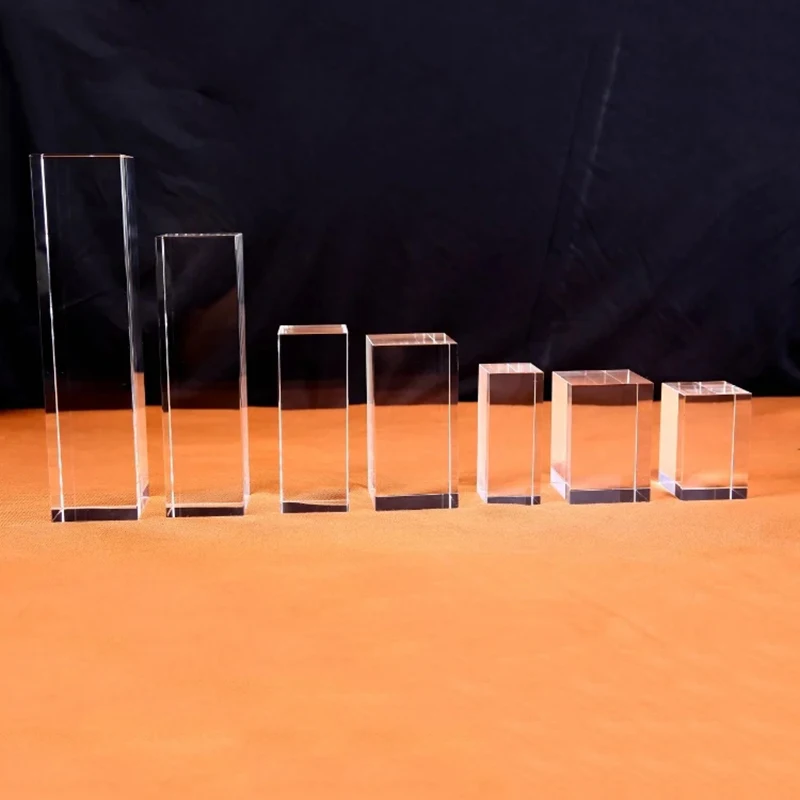 Wholesale Blank 3D Laser Engraving K9 Shining Crystal Block Cube for Birthday Gifts