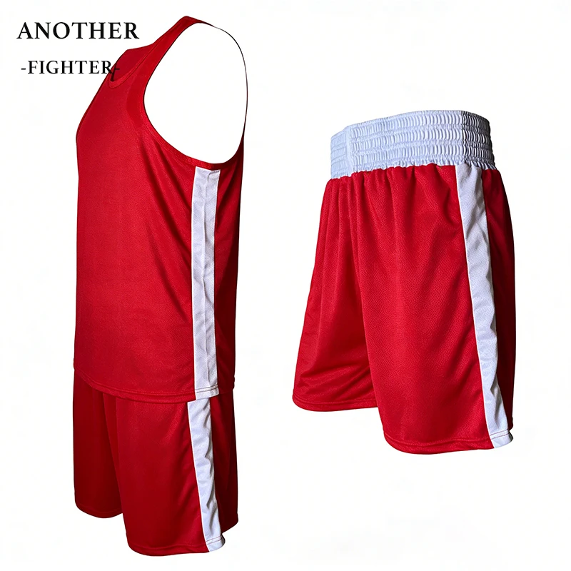 Boxing Vest and Shorts Muay Thai Shorts Men Women Child Sanda Wushu Martial Arts Uniform Wrestling Fight Kickboxing Boxing Suits