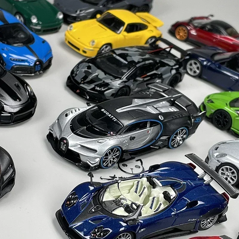 MINIGT Alloy Diecast Model Boys Collect Toys 1/64 Convertible Lamborghini Bugatti Nissan GTR Limit Car Model Boy Model Toy Car