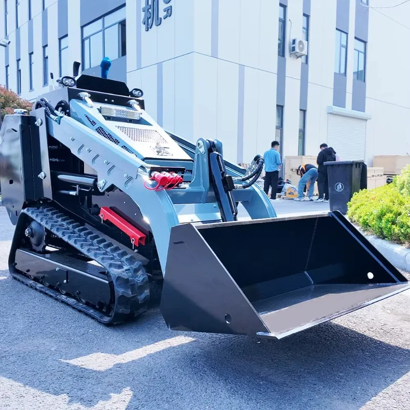 Customized 1729kg Operating Weight Mini Tracked Loader 420kg Rated Capacity Heavy Duty Compact Skid Steer