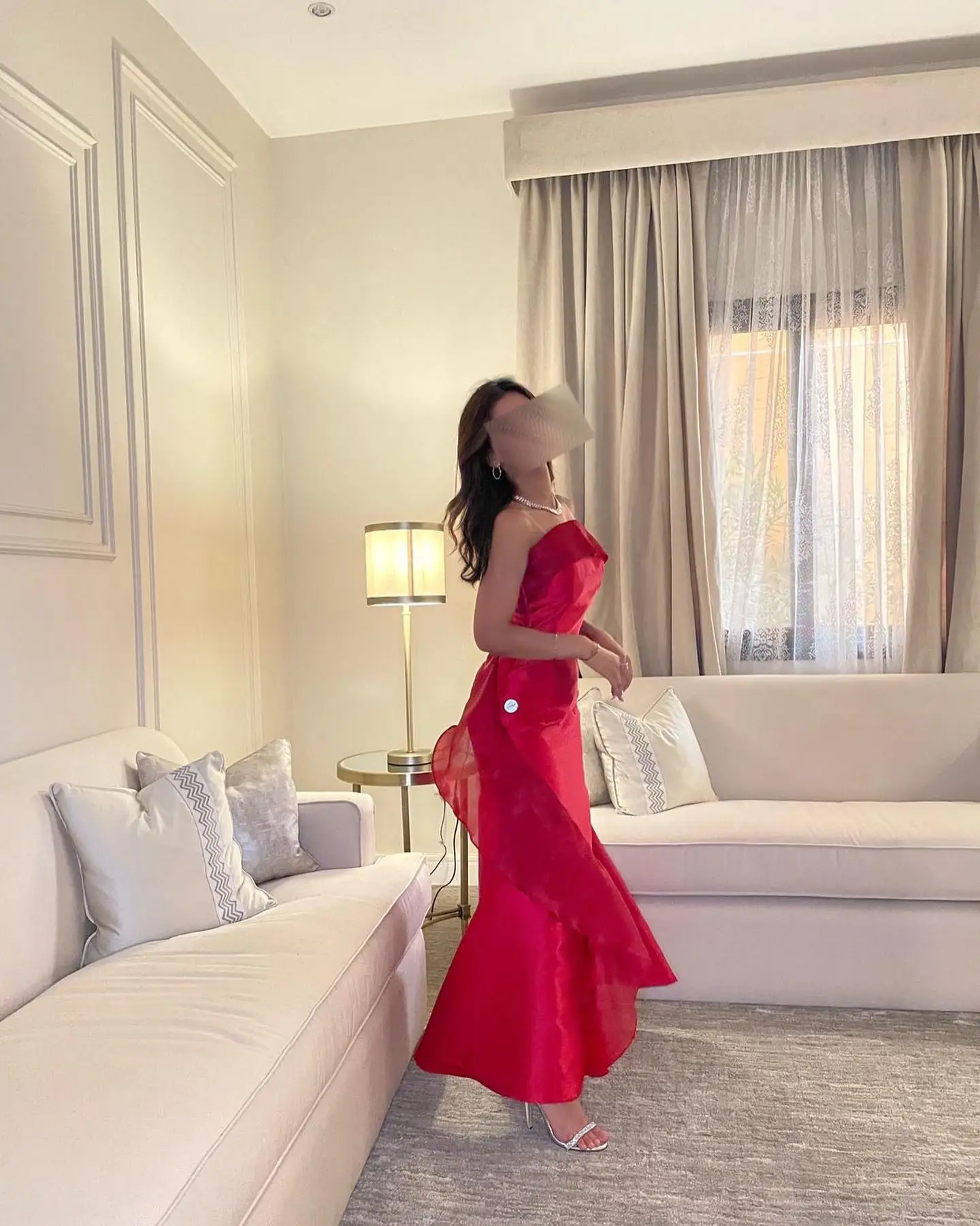 Customized Classic Mermaid Strapless Satin Tulle Sweep Train Evening Dresses High Quality Pleats Vestido De Festa Robe