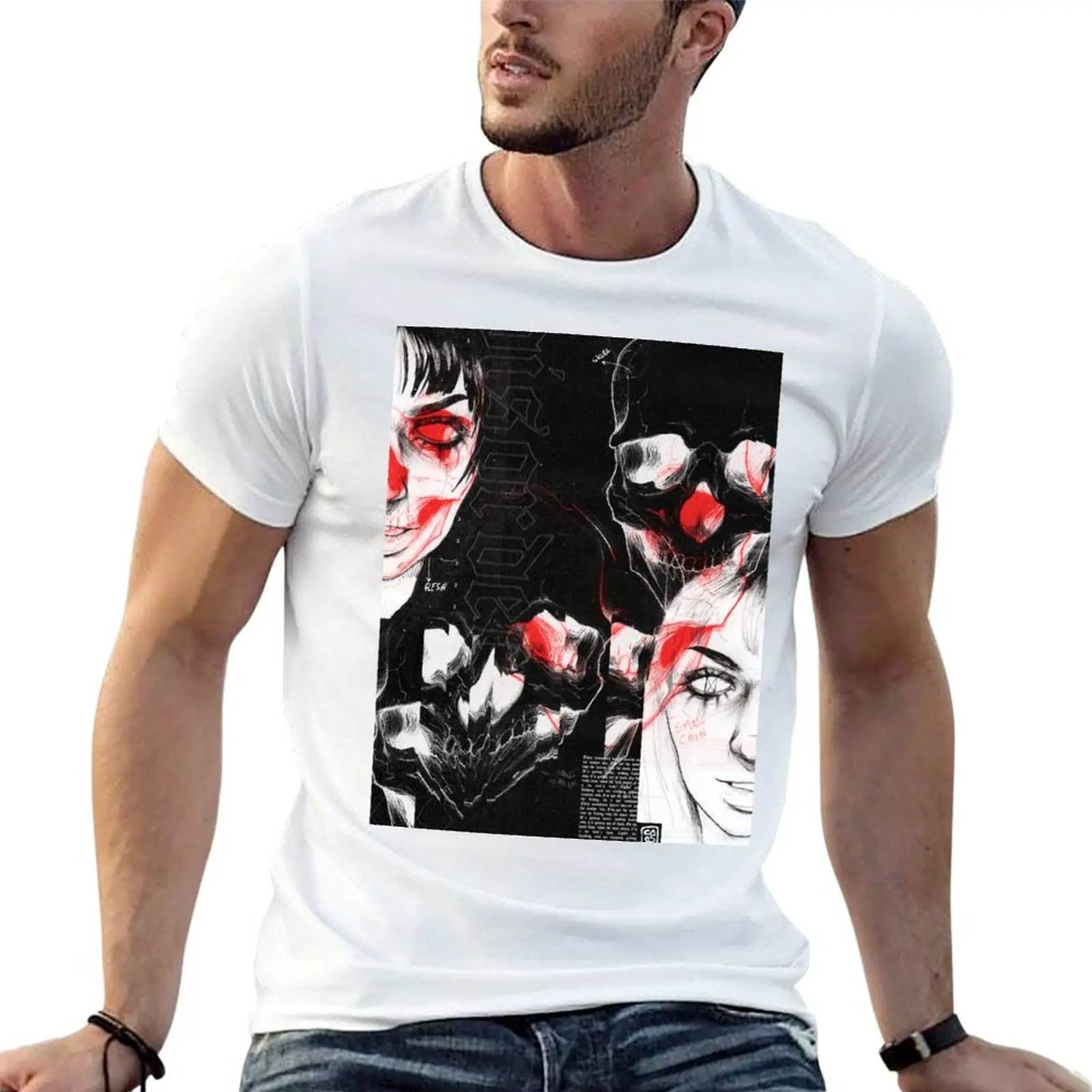 Disorder T-Shirt gifts for boyfriend Blouse Men's cotton t-shirt
