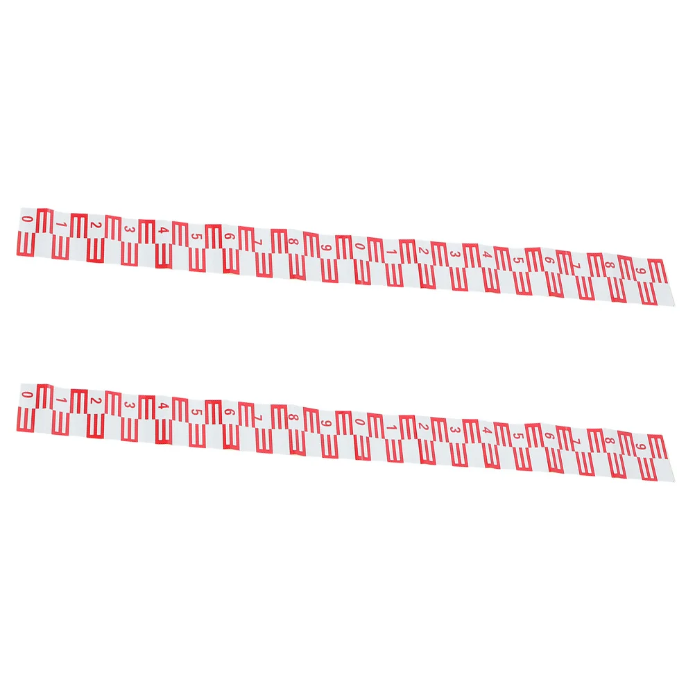 

2Pcs Reflective Pool Water Level Indicator Stickers Waterproof Self Adhesive Water Gauge Decals Indoor Outdoor Swimming Pools