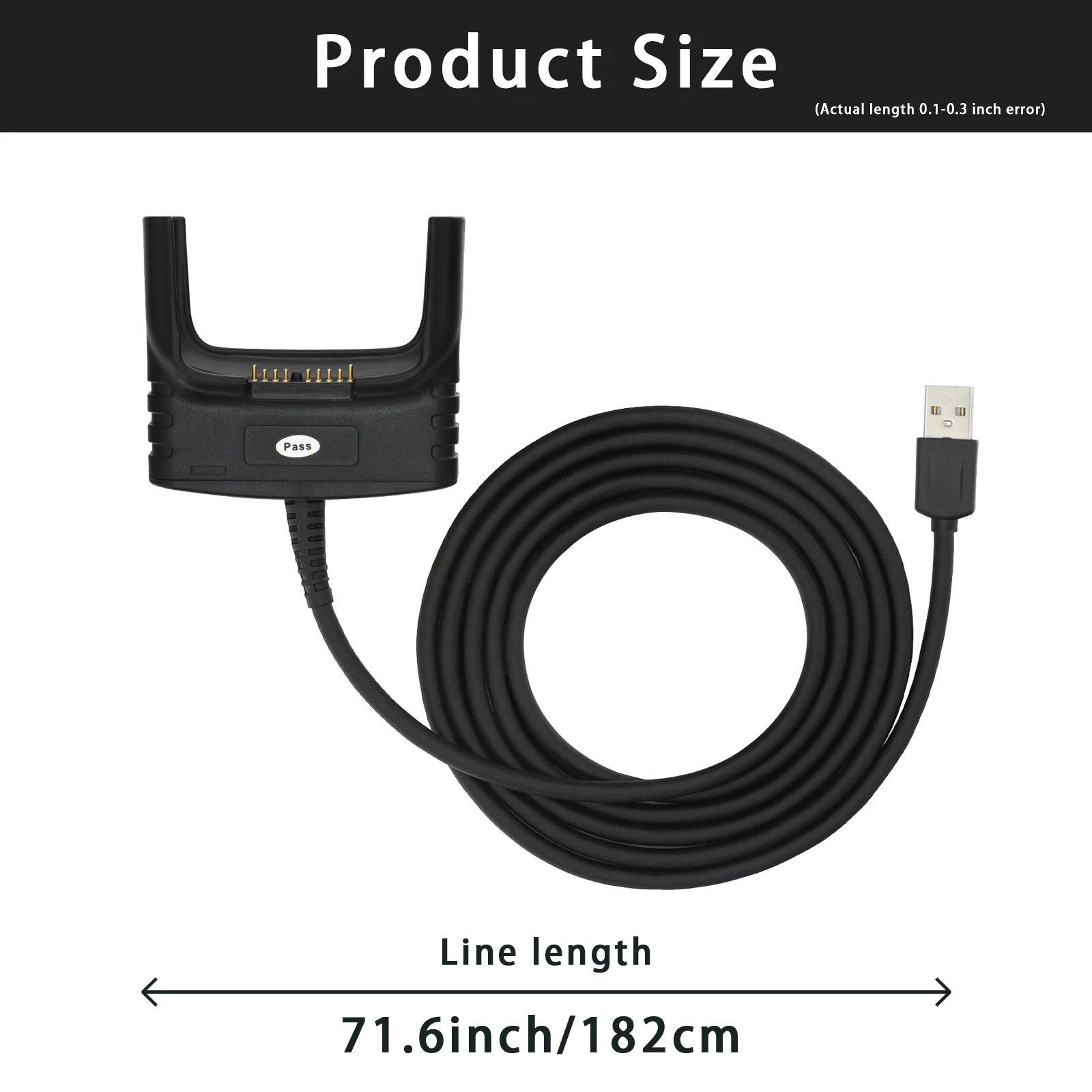 USB Client Communications Cable w/ Charging port for Honeywell Dolphin 99EX 99GX