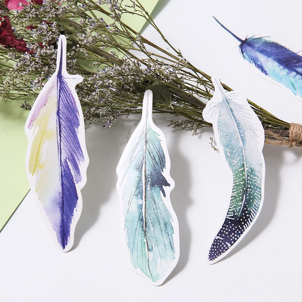

30 Sheets Paper Bookmark Dyed Elegant Literary Small Fresh Stationery Reading Marker Gift Paper Bookmark