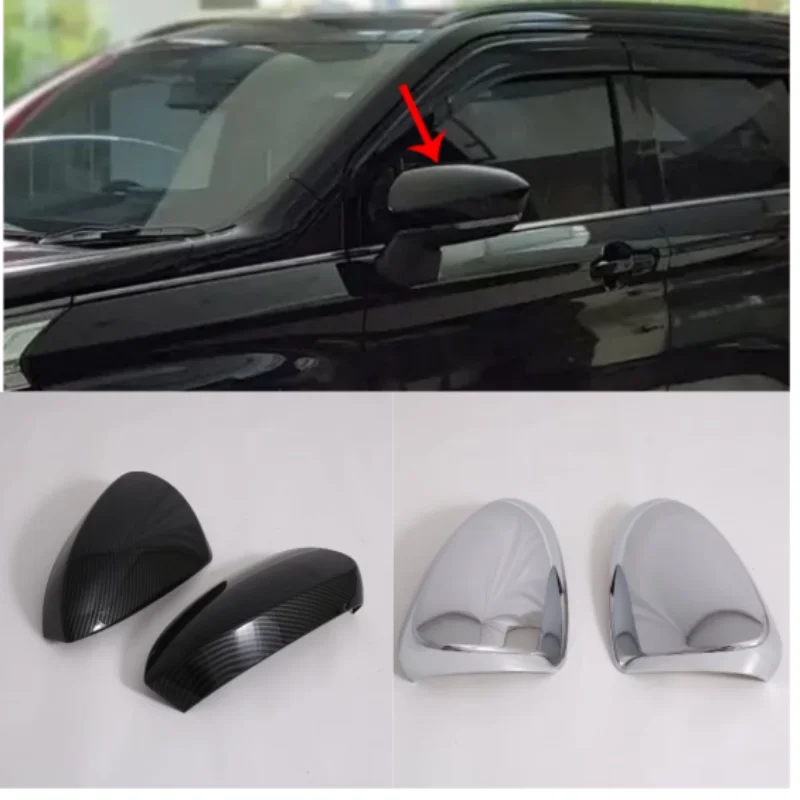 

For Toyota VELOZ 2022 -2024 ABS Carbon Fiber Silver Modification Accessories Rear-View Mirror Shell Scratch-Resistant Body