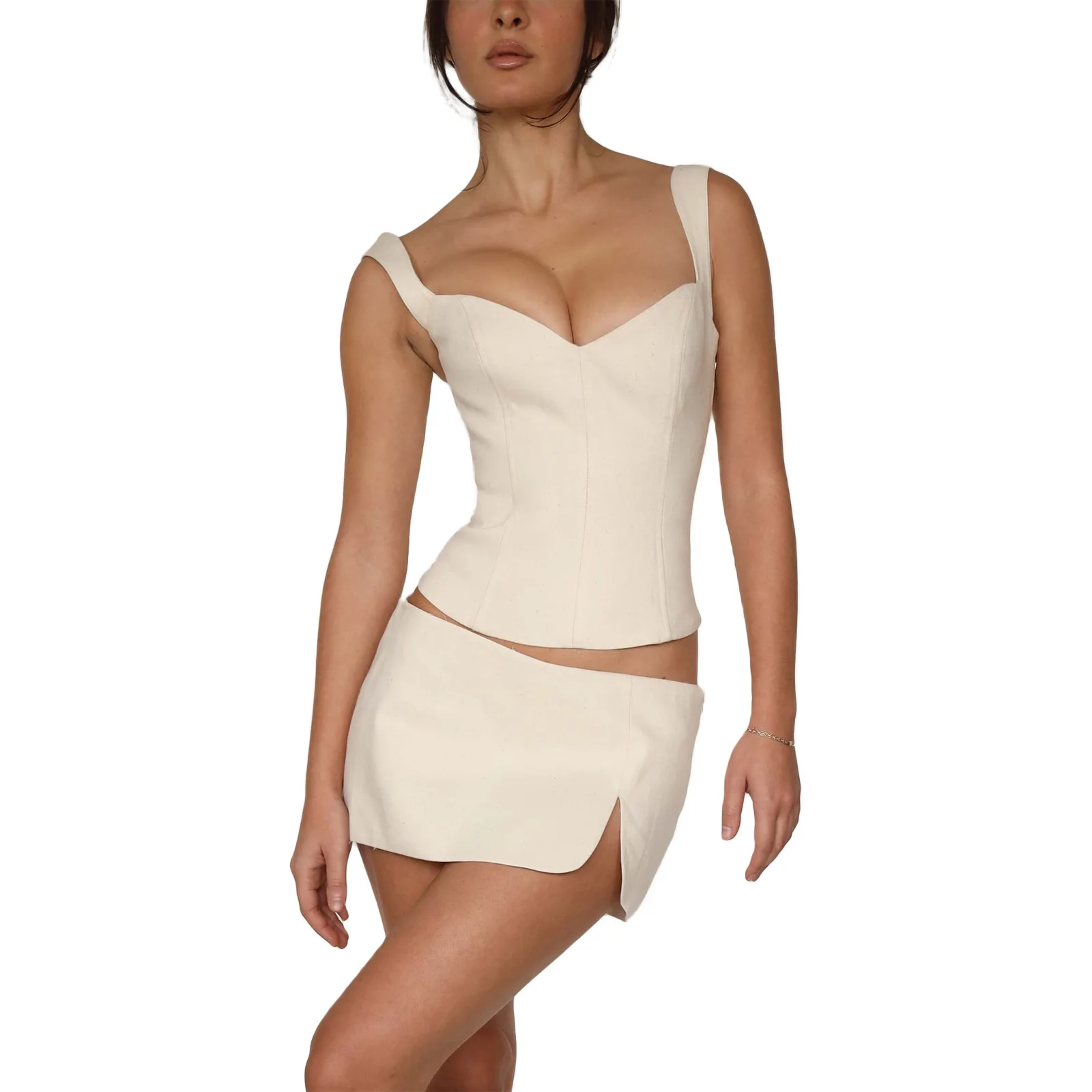 Pure Cotton Bandage Top Tightening Abdomen Tube Top Strapl Base irt Breathable Comfortable Women's Faion Summer Tank Top