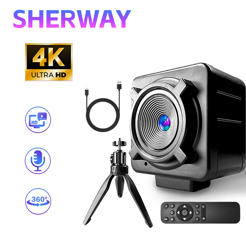

Веб-камера 4K UHD, USB-камера для ПК, 60 кадров в секунду, веб-камера, 4 МП с автофокусом, объектив без искажений для прямой трансляции, ПК, ноутбука, обучения живым видео