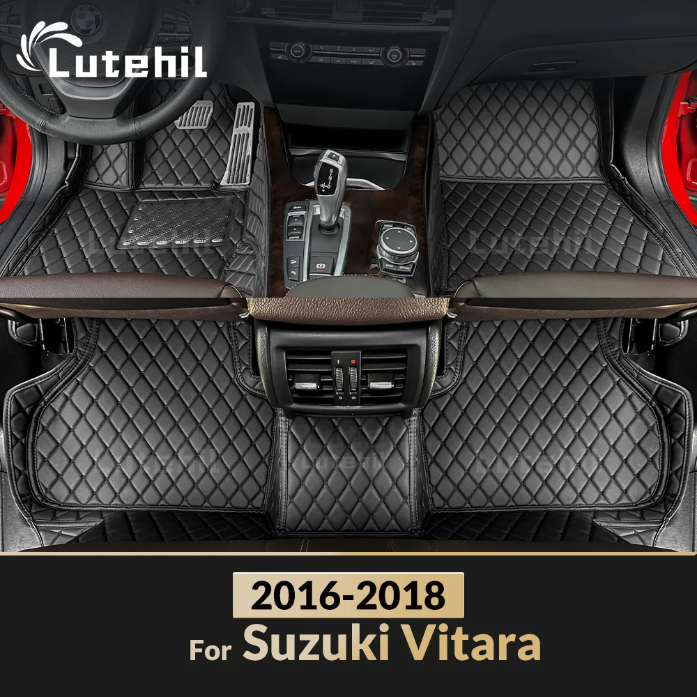 

For Suzuki Vitara 2016 2017 2018 Custom Car Floor Mats Automobile Carpet Cover Interior Details Accessories Protective Pad Parts