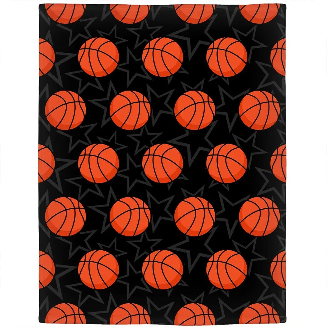 

Баскетбольное одеяло 60 x 80 дюймов, черное флисовое одеяло, мягкие нечеткие одеяла, подарки для мужчин, женщин, девочек и мальчиков