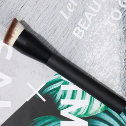 Flat Top Foundation Makeup Brushes Flat Angled Synthetic Hair Face Contour Foundation Liquid Cream Bronzer Buffing Makeup Tool