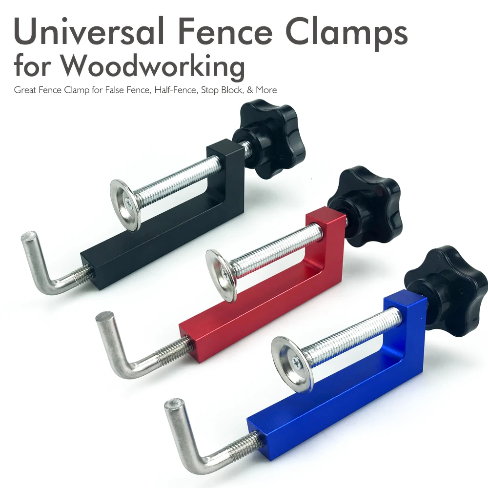 Aluminum Alloy Fence Clamp Woodworking Clamp G Clip Dedicated Fixture Adjustable Frame Fast Fixed Clamp for Woodworking Benches