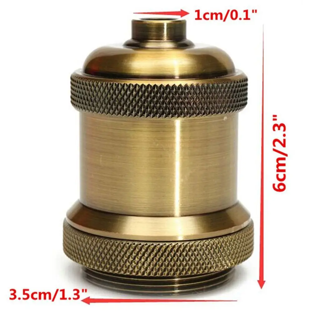 High Quality E27 Retro Vintage Aluminum Lamp Holder Screw Thread Light Socket For Pendant Light